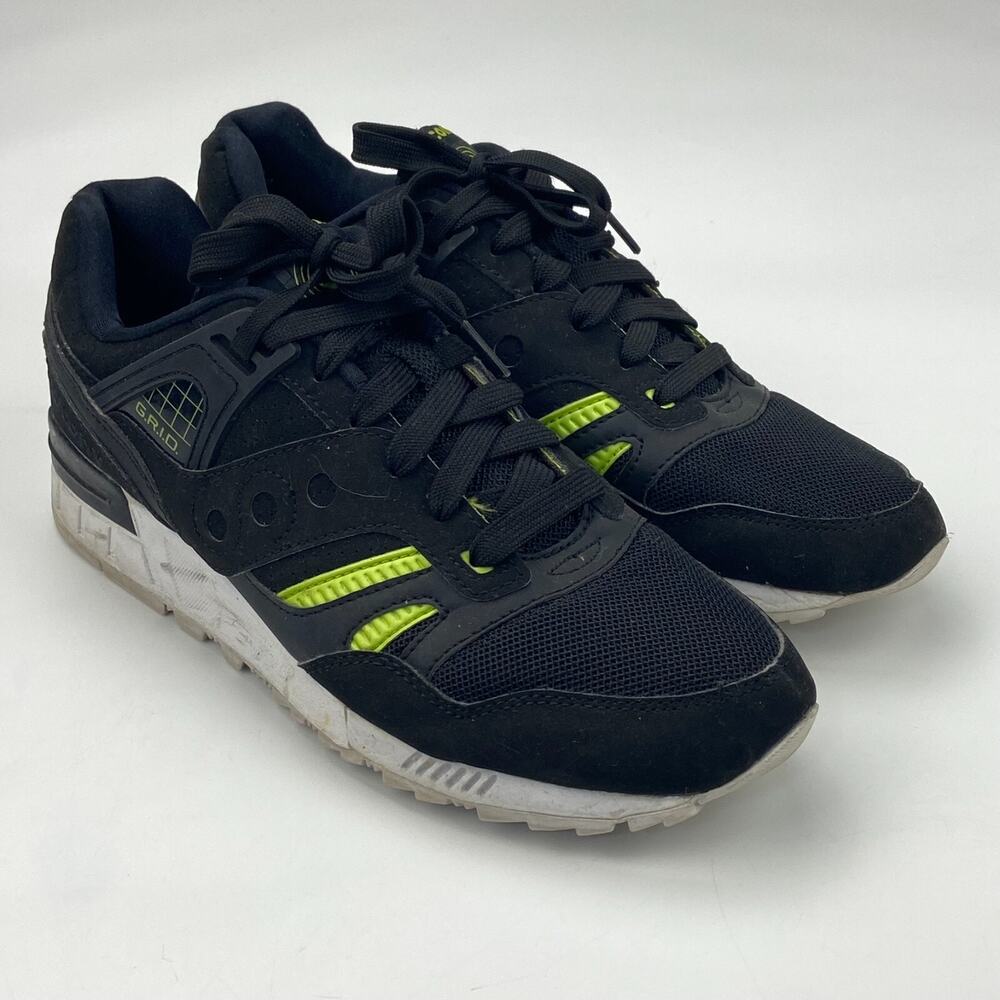 Saucony Grid SD Black & Yellow S70274-1 Men's Size 10 Sneakers Shoes